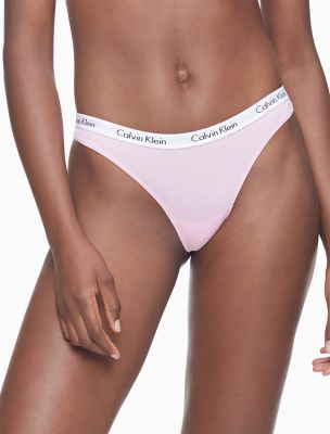 Carousel Logo Cotton Thong, Pale Orchid