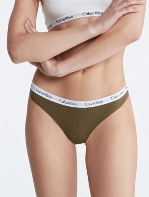 Carousel Logo Cotton Thong | Calvin Klein