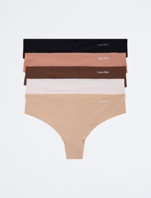 CALVIN KLEIN Women`s 3 Pack Comfort Thong Underwear Panty Size