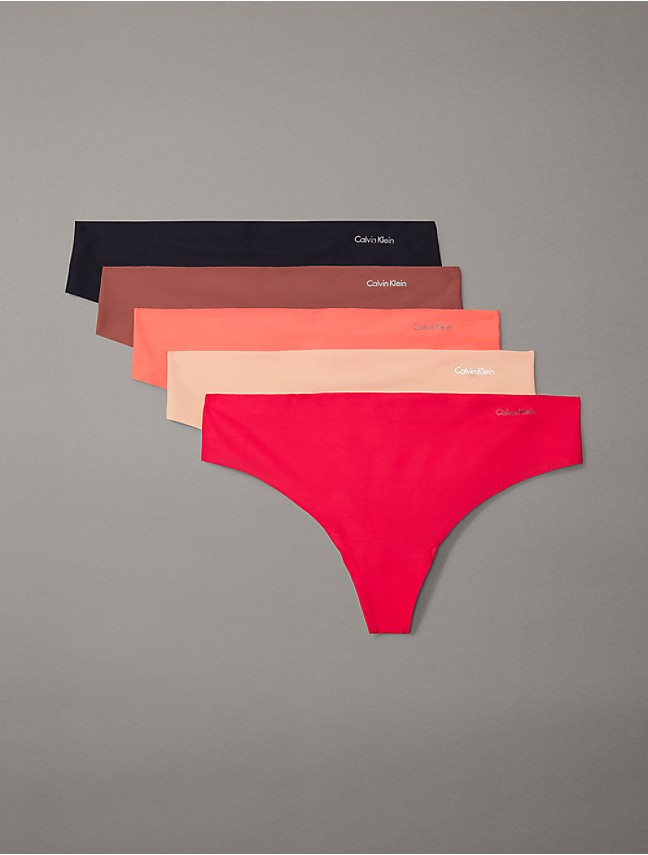 Calvin Klein Women's Invisibles Seamless Thong Panties, Multipack