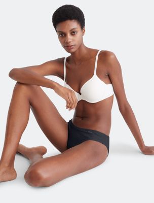 Calvin Klein Women's TWO Piece set BRA & Bikini Pure Ribbed Barely