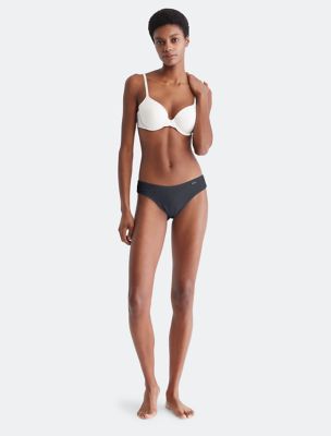 Calvin Klein Women's Pure Ribbed Cheeky Bikini Panty, Caramel