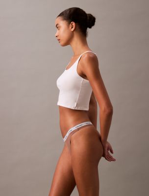 Thumbnail of Modern Logo Thong, Dusty Tan