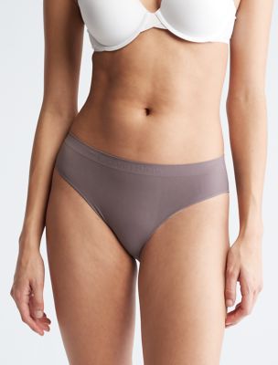 Calvin Klein Women Thong Tanga, Brown (Mauve Mist), L : :  Fashion