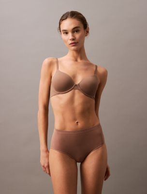 Bonded Flex Seamless High Rise Brief, Dusty Tan