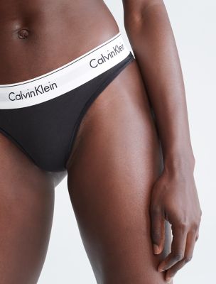 CALVIN KLEIN - Women's thong with logo - White - 0000F3786E100