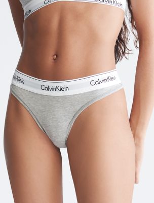 Modern Cotton Thong, Grey