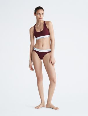 Buy Calvin Klein - Women's Cotton Bralette and Thong Underwear Set