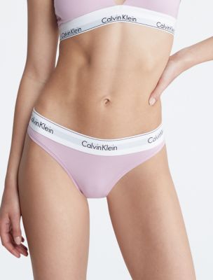 Icon Cotton Modal Thong, Mauve Mist