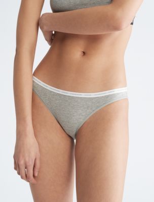 Calvin Klein Womens CK One 2-Pack Bikini Brief Grey