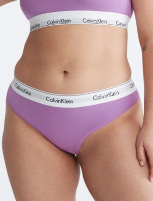 Calvin Klein Underwear MODERN PLUS THONG - Thong - spectrum blue