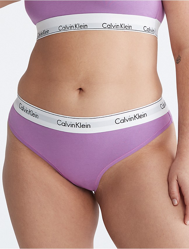 USA Calvin Pride Size 5-Pack Plus Carousel Cotton Klein® Logo Bikini |