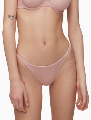 Sheer Marquisette High Leg Tanga Calvin Klein USA