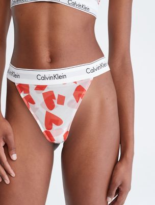 Calvin Klein Women's Modern Cotton String Thong, Remembered Hearts_Orange  Odyssey, Small : : Clothing, Shoes & Accessories