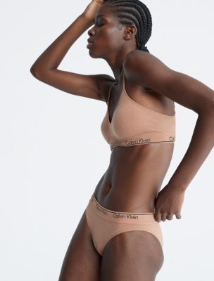 Modern Cotton Naturals Seamless Thong by Calvin Klein Online, THE ICONIC