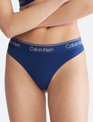 Calvin Klein Athletic Thong, Blue Depths