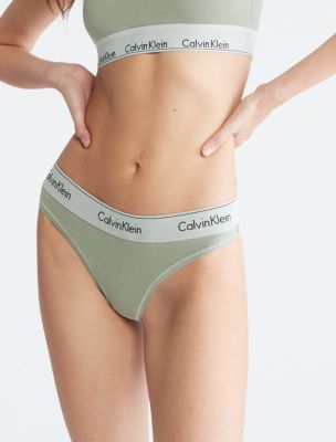 Cotton-blend Brazilian Panties Black Calvin Klein Underwear - Women