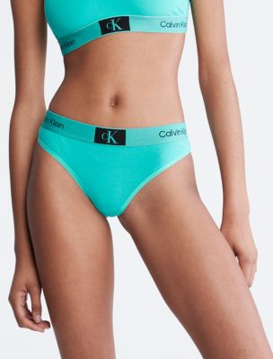 Calvin Klein 1996 Cotton Stretch Modern Thong, Fresh Peppermint