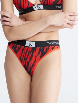 Calvin Klein 1996 Cotton Stretch Modern Thong, Tiger Stripe