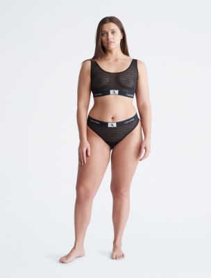 Calvin Klein Plus Size 1996 Cotton Modern Thong (FF) Black 1X, Black, 1X :  : Clothing, Shoes & Accessories