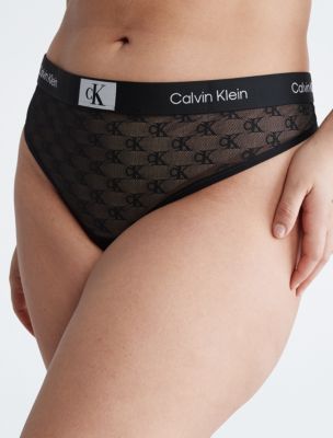 Calvin Klein 1996 Plus Size Lace Modern Thong