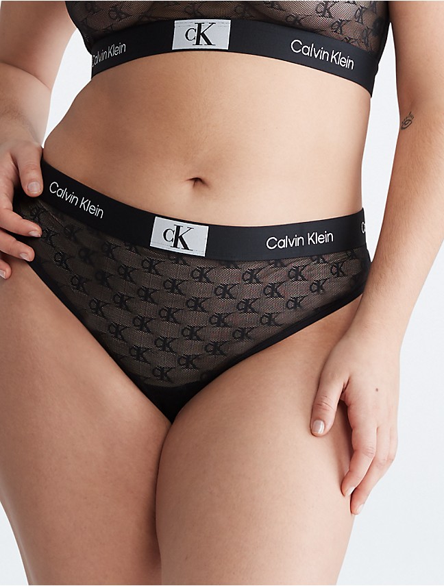 Calvin Klein Circle Of Women microfiber high waist brief in umber