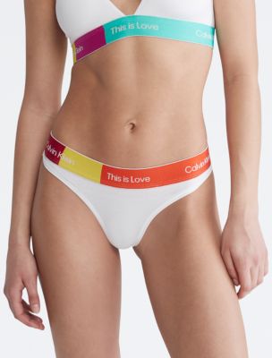 Calvin Klein Underwear This Is Love Pride Colourblock Modern Cotton Unlined  Bralette