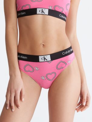 Tanga moderne extensible en coton 1996 de la Saint-Valentin Calvin Klein