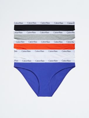 Calvin Klein Womens 5 Pack Cotton Stretch Logo Bikini : :  Clothing, Shoes & Accessories
