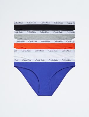 Calvin Klein Carousel Bikini, 3-Pack, Gingerbread, Black & Tawny Port, XS-XL  - Briefs