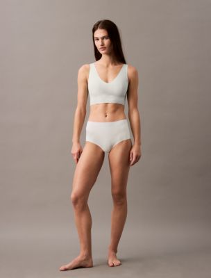 Invisibles Lightly Lined V-Neck Bralette + High Rise Brief, 