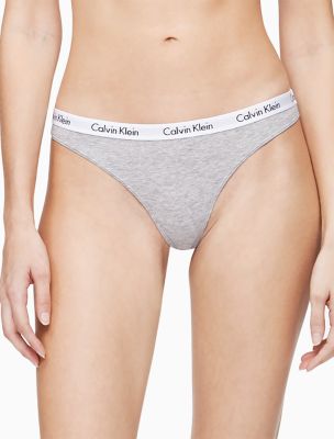 Calvin Klein Womens Seamless Logo Thong Black