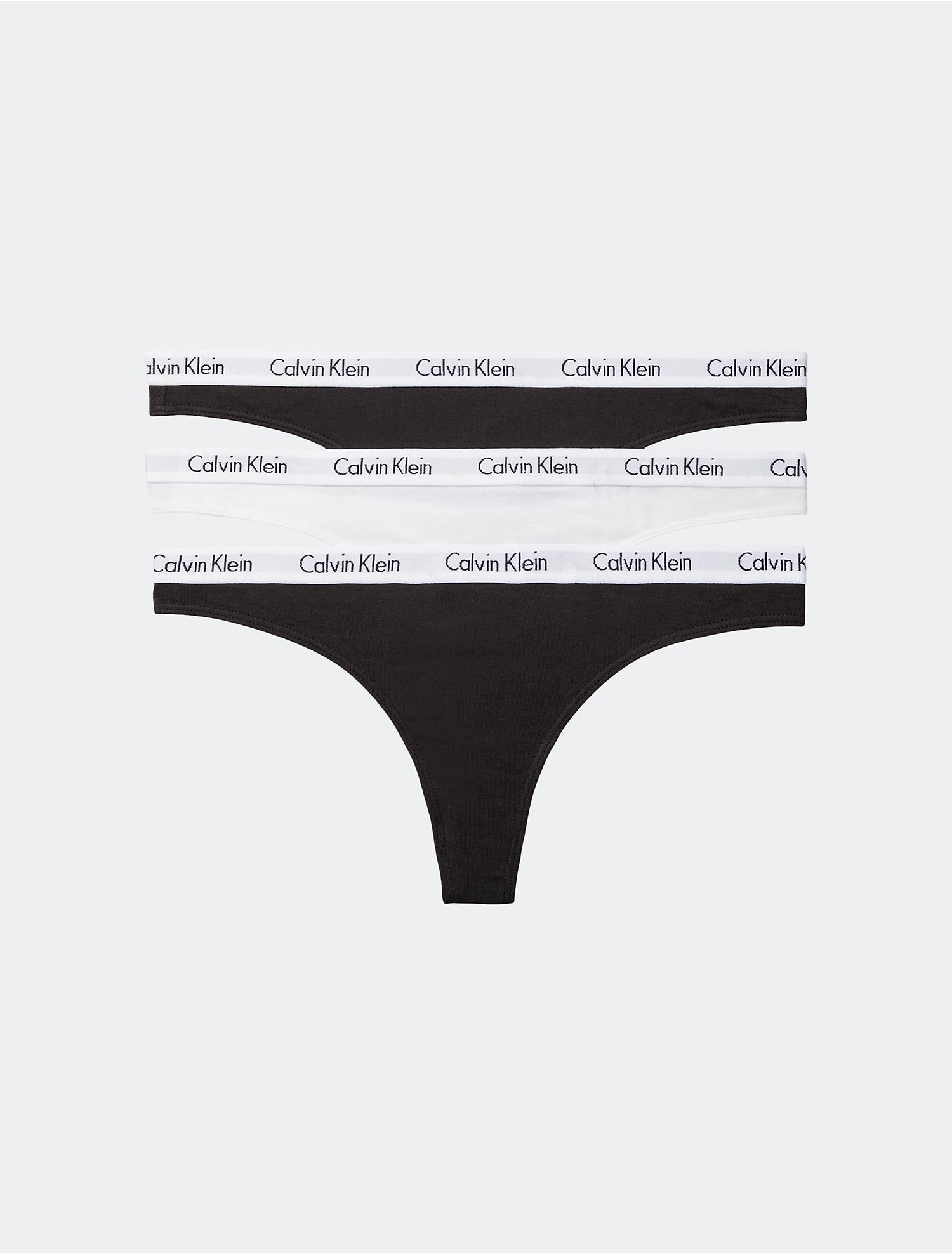kandidaat werkzaamheid Panter Carousel Logo Cotton 3-Pack Thong | Calvin Klein