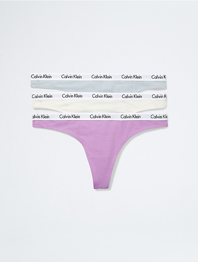 Calvin Klein Women`s High-Rise Logo Elastic Bikini 3 Pack