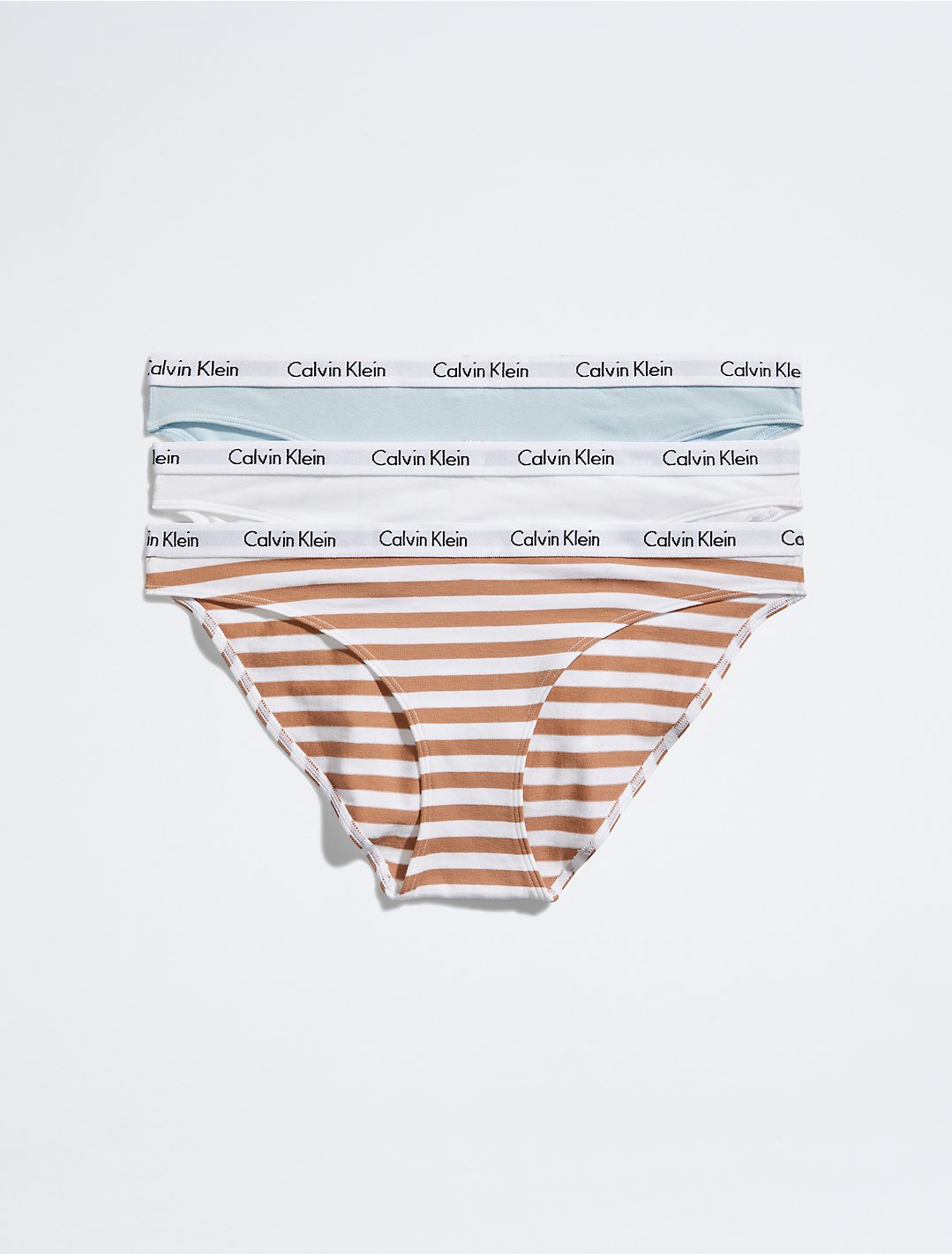 Carousel Logo Cotton 3-Pack Bikini | Calvin Klein