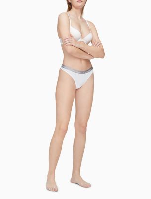Premium AI Image  Isolated of Tanga Underwear Microfiber Balconette  Material Silk Straples White Blank Clean Fashion