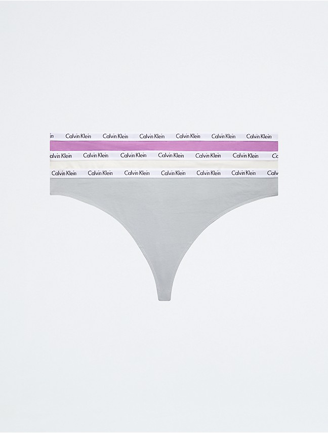Calvin Klein Underwear Women's Carousel Thong Pack, Lime/White/Grey  Heather-925, L : Clothing, Shoes & Jewelry 