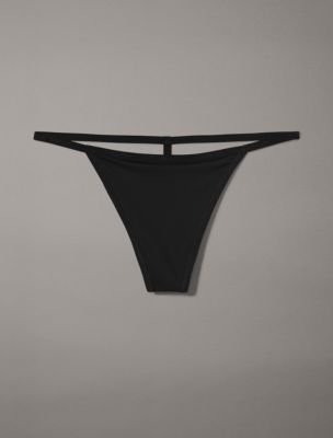 Calvin Klein Naked Glamour String Thong Black F3322 - Free