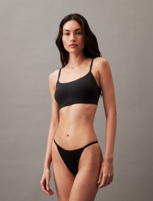 Calvin Klein Women's Ideal Stretch Micro String Thong Underwear
