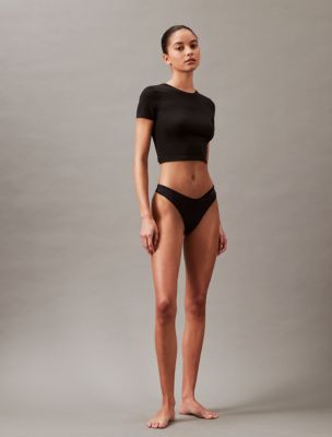 Sort Calvin Klein Underwear Modern Cotton G-Streng Dame - JD