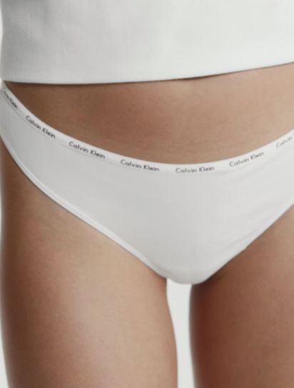 Cotton Essentials Logo Thong