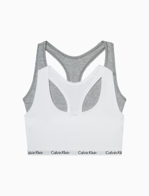 white calvin klein bralette