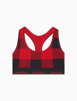 Icon Cotton Modal Unlined Bralette, Medium Celery