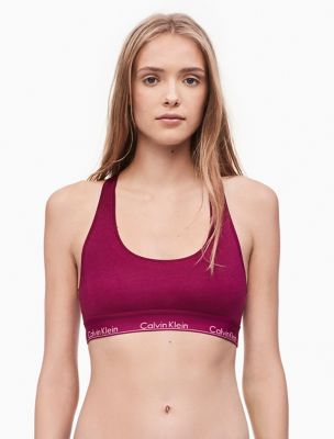 Icon Cotton Modal Unlined Bralette, Petrol/Deep Ocean