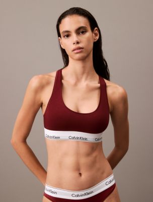 Calvin klein modern cotton racerback bra on sale