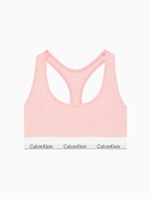 Icon Cotton Modal Unlined Bralette, Punch Pink