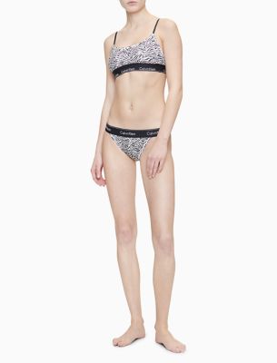 calvin klein bralette leopard