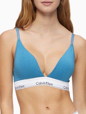 Modern Cotton Lightly Lined Triangle Bralette Calvin Klein® USA