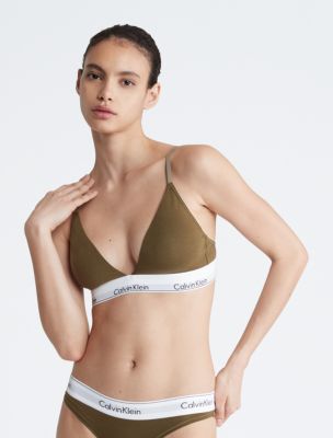 Calvin Klein Underwear Triangle Rp Green - Womens - Swimwear Calvin Klein  Underwear