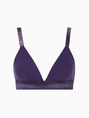 Buy Calvin Klein Underwear Women Purple Adjustable Strap Solid Bra
